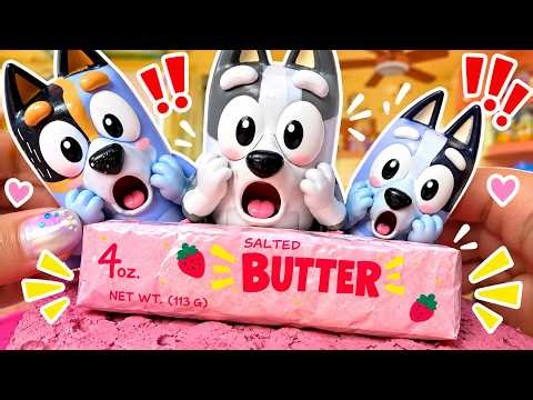 Muffin & Socks Make a Strawberry Butter Squishy! 🍓🧈 | Bluey DIY Paper Squishy