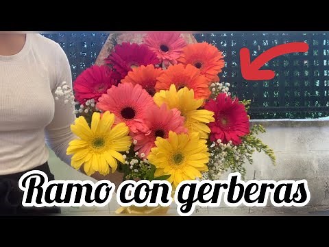 Cómo hacer un ramo de gerberas FÁCIL Y RÁPIDO