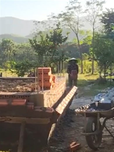 Full video - Building a raft foundation for a houseboat using brick and reinforced concrete