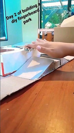 building a diy fingerboard park out of cardboard part 2