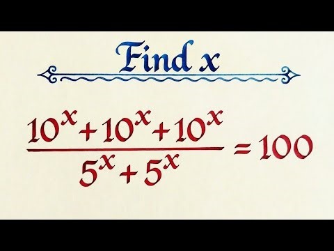 Solve for x in this nice exponential equation || olympiad mathematical problem