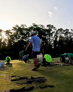 180K views · 811 reactions | Shoutout to the incredible Constellation FURYK & FRIENDS' agronomy team here at Timuquana CC! 50 grounds crew members, including volunteers called in from TPC Sawgrass, worked to clean up the damaged greens. Work started at 6 a.m. and the course is ready for competition tomorrow! | PGA TOUR Champions | Facebook