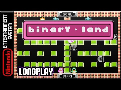 Binary Land - Full Game 100% Walkthrough | Longplay - NES