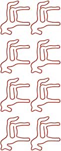 Paper Clips, Rustproof Animal Paperclips 100PCS Fadeless Non Slip for School (Horse)