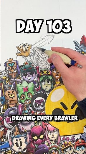 Day 103 Drawing EVERY Brawler - STARR NOVA🌟