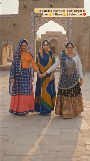 #Rajasthani Ghoomar Dance 💃 | Traditional Rajasthan Folk Dance | #trendingsong #rajsthanisong