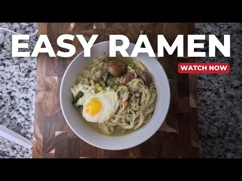 The EASIEST HOMEMADE Ramen for College Students