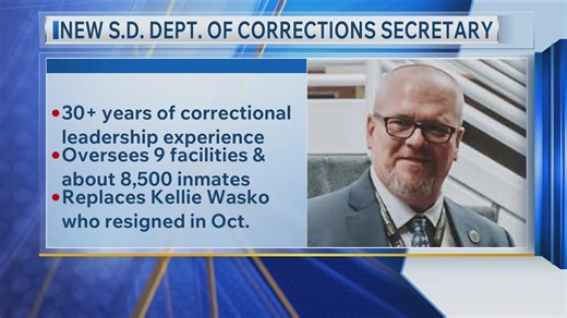 New S.D. Dept. Of Corrections Secretary