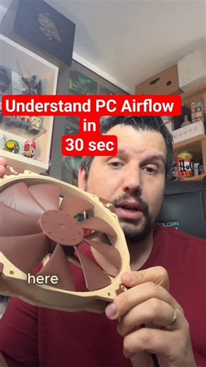 PC Fan Direction Explained 🔥 Intake vs Exhaust (Stop Overheating) #tech #fans #shorts