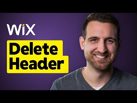 How to Delete Header on Wix