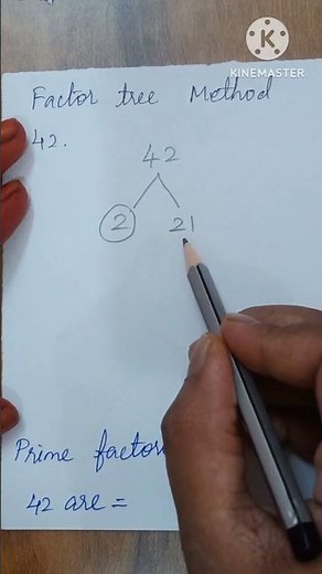 Prime factorization of 42 - Maths / Factor tree method / Factors And Multiples / 🖋🖋🖋
