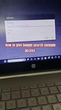 How to give Google search console access | Google search console