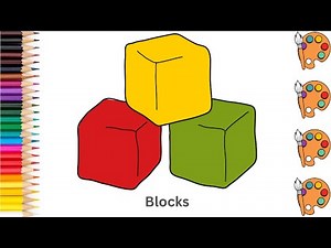 Blocks - Sketch Art and Paint | Step by step tutorial | Pencil to Palette