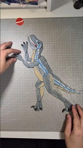 Look at how I animated Velociraptor Blue! #claymation #dinosaur #velociraptor #jurassicworld