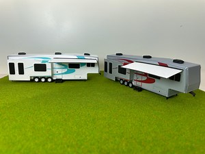 HO Scale 5th Wheel Camper Trailer Kit 1/87