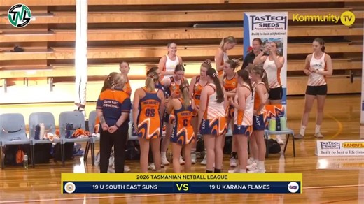 Replay: South East Suns v Karana (U19) – 2026 Tasmanian Netball League (TNL) Round 3