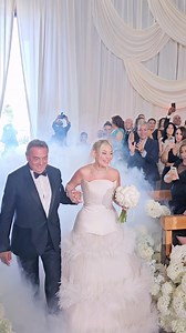 Lost in clouds , found in love bride making an entry in a stunning Rami Kadi gown🤍! #lebaneseweddings #ceremony #weddingceremony #wedding #weddingphotography #contentcreator #viral #reelsviralfb #viralreelsfacebook #viralreelsシ | Lebanese Weddings