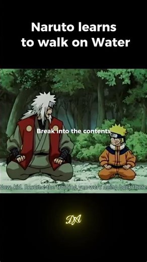 Naruto learns to walk on Water #lyrics #naruto #anime #song