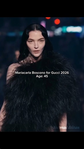 Mariacarla Boscono for Gucci 2026 vs 2003 #runway #fashion #gucci #supermodel