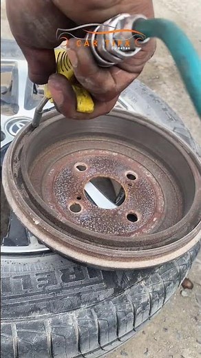 Toyota Yaris Rear Brake Service & Hand Brake Adjustment #automechanic #mechanic #shorts