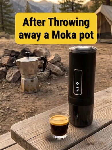 Why I stopped using Moka pots for camping. #vanlife #vanlifecoffee #overlanding #coffeevanlife #vanlifers