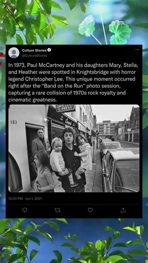 When a Beatle Met Dracula 😳🎸🧛 #PaulMcCartney #ChristopherLee #1973