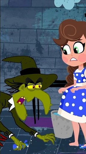 Dorothy Melts the Wicked Witch 👏 Wizard of Oz (Ms. Booksy) | Cool School Cartoons for Kids #shorts