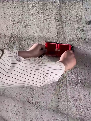 2-Piece Creative Square Hole Cutter for Electrical Box. Concrete High-Strength SDS Plus Square Hole Punch Suitable for 86-Type Junction Boxes Hole Bit Applicable to Brick, Concrete, Cement and Stone.