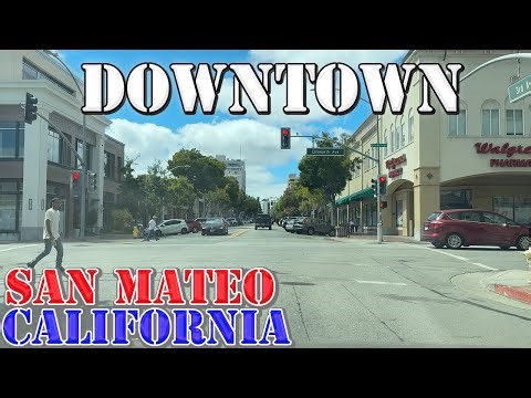 San Mateo - California - 4K Downtown Drive