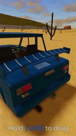 TUNED SMZ IN A DESRT... #roblox #shorts