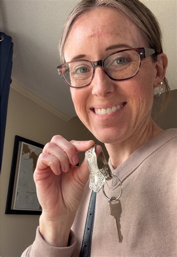 DIY Purse Clip for House Keys Using Vintage Silverware