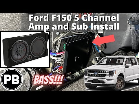 2018 - 2026+ Ford F150 5 Channel Amp & Sub Install