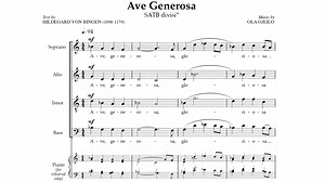 My AVE GENEROSA for a cappella choir, set to a poem by Hildegard von Bingen (1098-1179). Sheet music & full video https://bit.ly/3q3sOxB Choir of Royal Holloway | Decca Classics | Ola Gjeilo