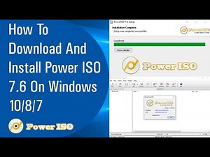 ✅ How To Download And Install Power ISO 7.6 On Windows 10/8/7 (2020)