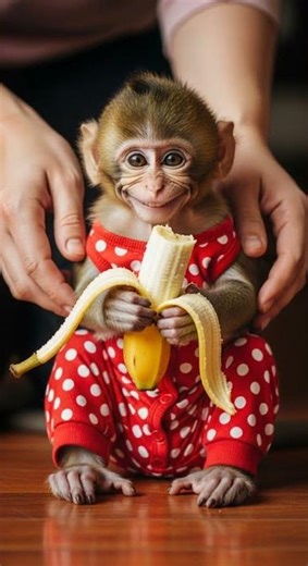 Baby Monkey Tries to Resist - Tickle the Funny Little Feet #monkey #cute #funny