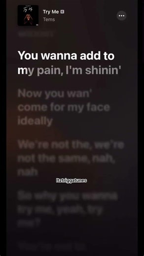 🎼Try me~Tems #tems #trymesong #applemusiclyrics #lyricshorts #musicshorts #temsmusics #foryou #short