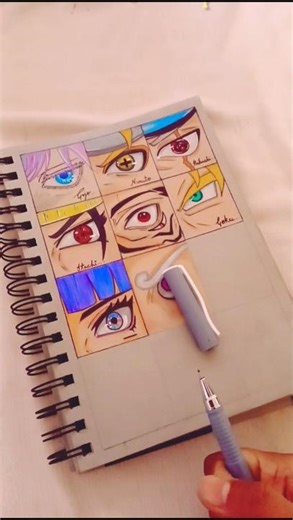 Monkey D. Luffy eye drawing😍|Day-8|#anime#drawing#new#trend#monkeydluffy#realistic#viralnow#ytshorts