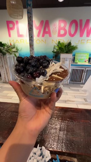 Come try the Playa Minion Bowl only at Playa Bowls Marlton. HALLOWEEN ONLY SPECIAL BOWL! limited time offer! 🍌🫐 YOU WONT WANT TO MISS THIS #fyp #marlton P.S mirror is okay 🙏