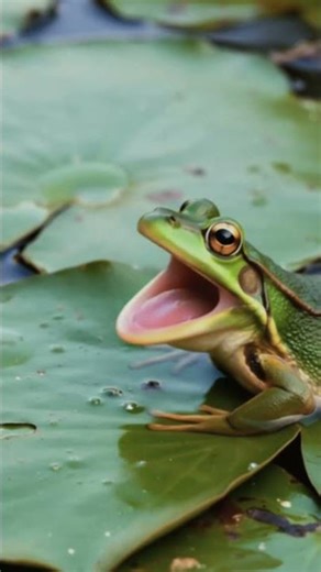 Lightning Fast Tongue! Frog Catches Insect 🐸🪰