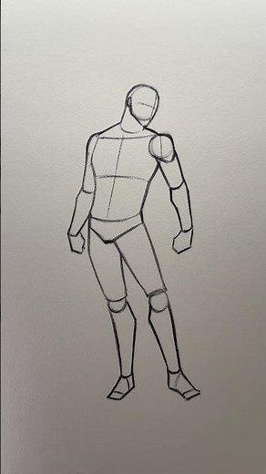 How to draw a Man Standing Pose ⭐️Tutorial⭐️ #howtodraw #tutorial #draw #sketch #art #artist #pose