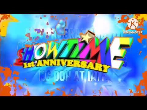It's showtime 1st anniversary logo #itsshowtime