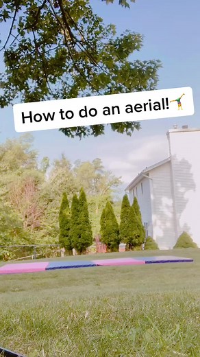 How to do an aerial! Can this get to 5 likes? #foryou #foryoupage #gymnastics