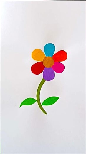 Drawing a Rainbow Flower