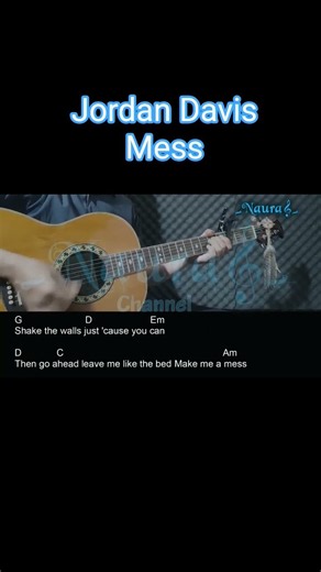 Jordan Davis - Mess Guitar Chords Lyrics #shorts
