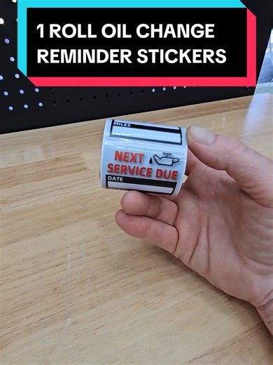 CAR REMINDER STICKERS FOR OIL CHANGER, 1 ROLL OF WINDOW LABEL, SELF ADHESIVE CAR WINDOW DECALS, FOR CARS OR TRUCKS, WINDSHIELD STICKER. #reminderstickers #oilchangestickers #oilchange #tiktokshopcreatorpicks #tiktokshopholidayhaul