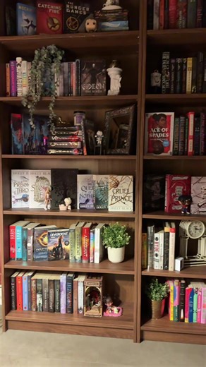 Transforming a Space into a Home Library with IKEA Shelves