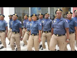 Tshwane Metro Police Ceremonial Unit performed a mob flash in Menlyn