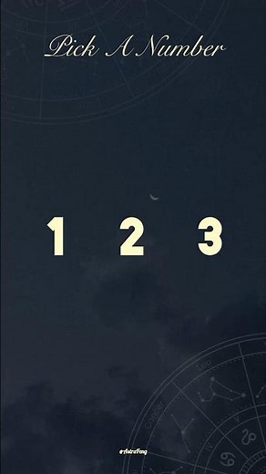 Pick a number between 1, 2, or 3 and receive your intuitive message 🔮 Comment below your number