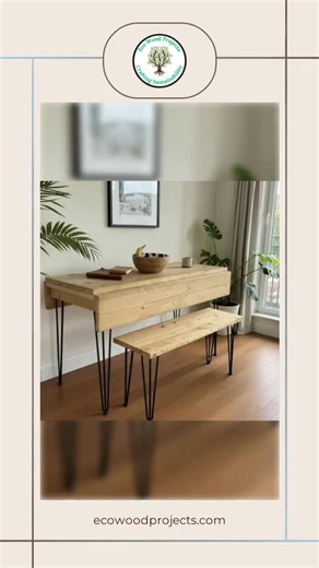 Make room for memories! 🥂✨ Introducing our stunning Handmade to Order Reclaimed Wood Drop Leaf Dining Table with Hairpin Legs — a beautiful blend of rustic charm and modern style. 🌳❤️ Each piece is expertly crafted from sustainable timber, bringing warmth and character to your home. Perfect for family dinners or cozy brunches, it’s the statement piece that adds an eco-friendly touch to your space for just £450.00. Don’t wait; make this unique fixture yours and elevate your dining experience to