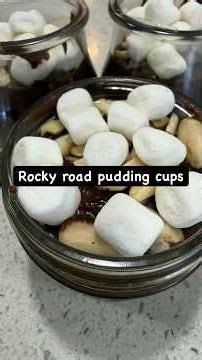 Rocky road pudding cups. #cooking #comfortfood #homemade #recipe